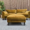20251205_155645 - Copy soho home reya 3 seater sofa and footstool in mustard cotton velvet