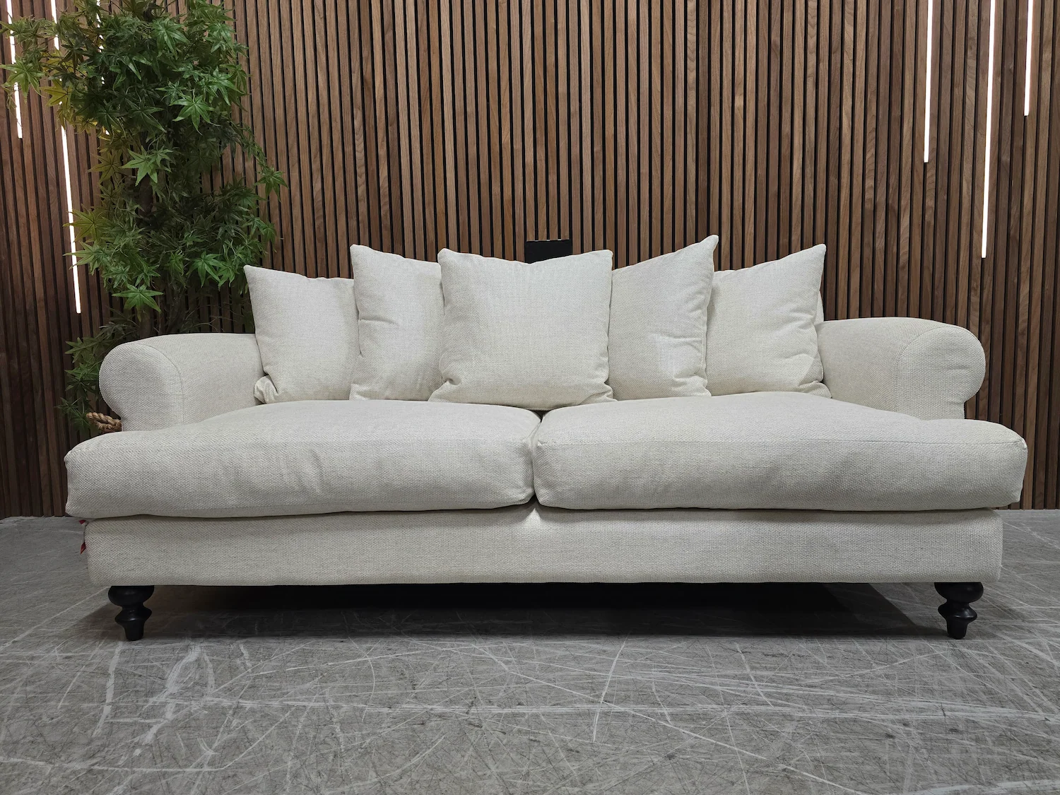 teddy 2.5 seater sofa in jasmine silky jaquard weave
