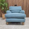 bluebell armchair in tide smart cotton