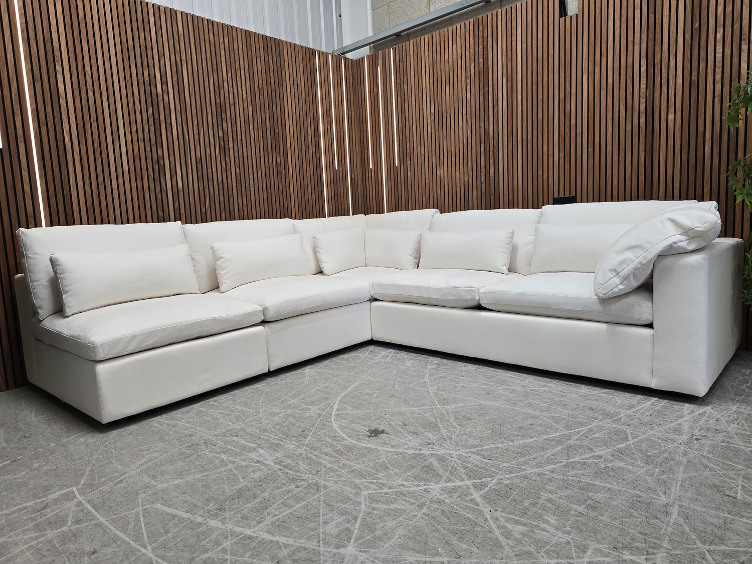 west elm narmony modular corner sofa in optic white