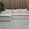 anders right hand facing chaise sofa in elderflower smart organic cotton
