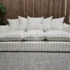 malibu 4 seater sofa in fudge dashwood stripe