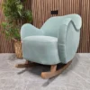 ginger rocking chair in sage smart velvet
