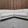 loaf squishmiester equal sided corner sofa in whipped cream clever boucle