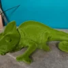 green chameleon ornament