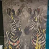large canvas zebra print wall art