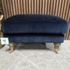 bluebell small rectangular footstool in cruise smart velvet