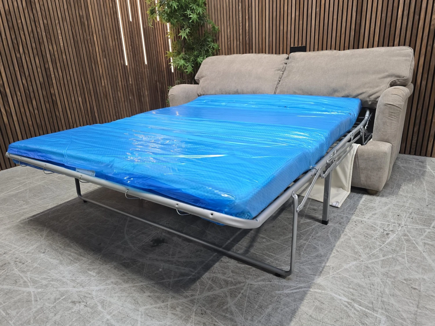 bluebell 3 seater sofa bed in doe house soft touch