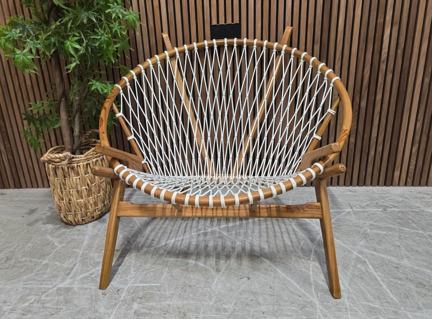 rope danish circle chair
