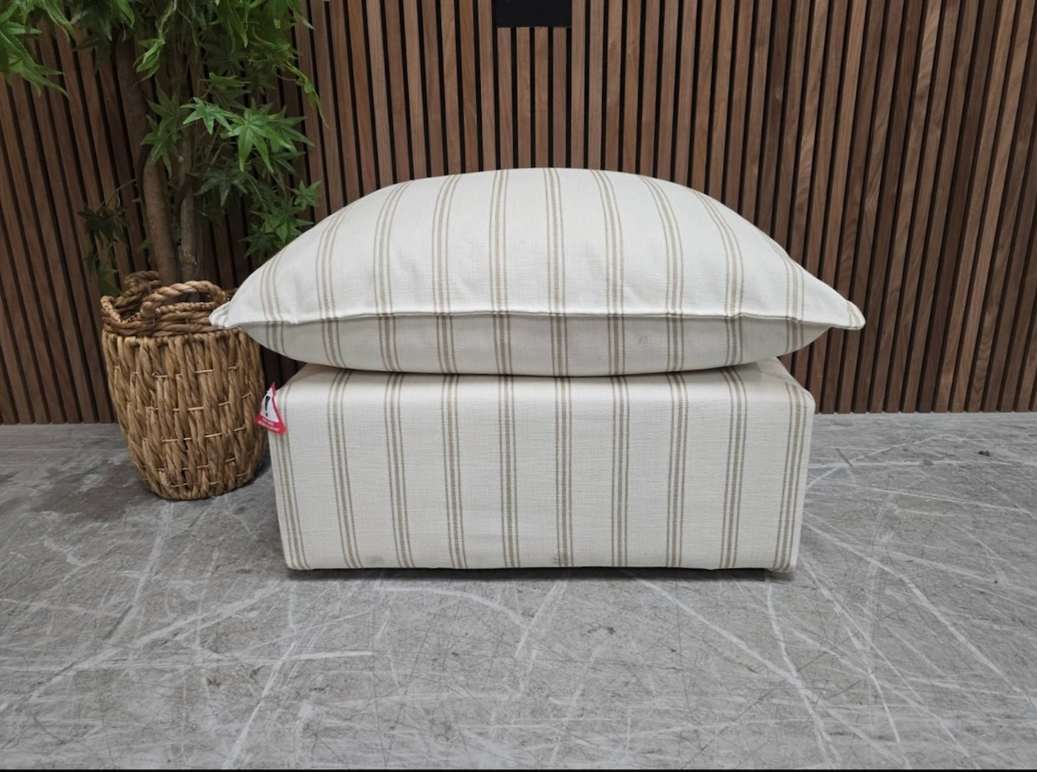 malibu footstool in fudge dashwood