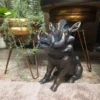 Large 48cm Warthog Resin Statue front angle