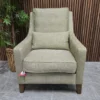 Front picture of the high back iggy armchair in palm