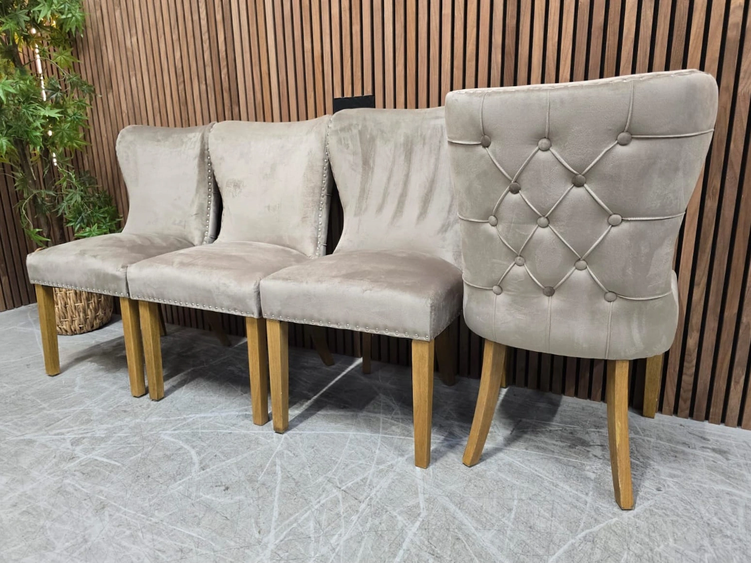 four furniture village chennai dining chairs in taupe