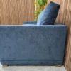 picture of right arm on the aissa sofa bed in blueberry