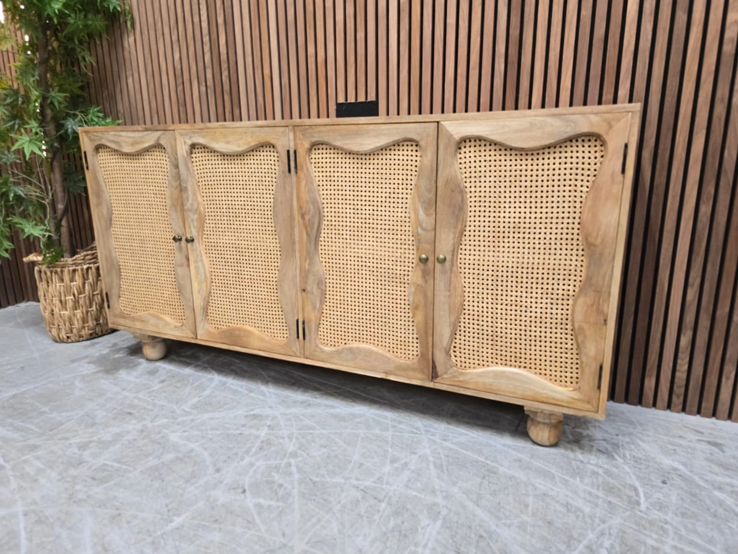 Boho Rattan Sideboard 2