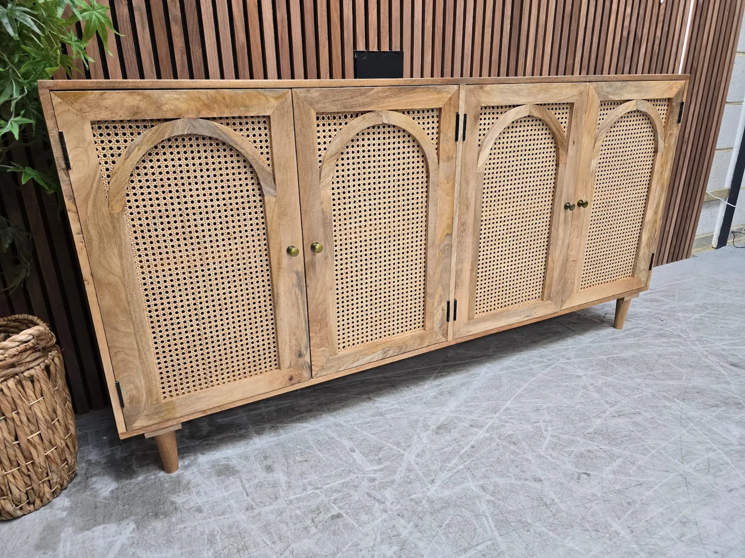 Boho large Rattan sideboard 3
