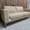 costello 2.5 seater in greige florence textured weave from the left side