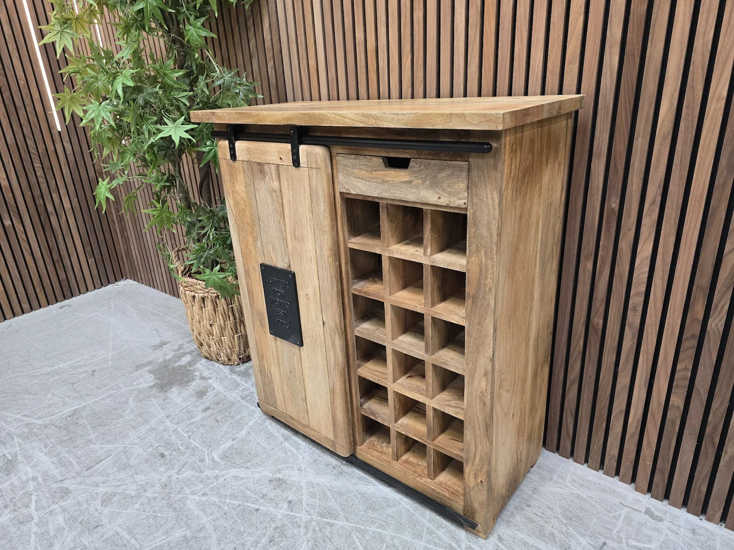 Industrial wine cabinet 1