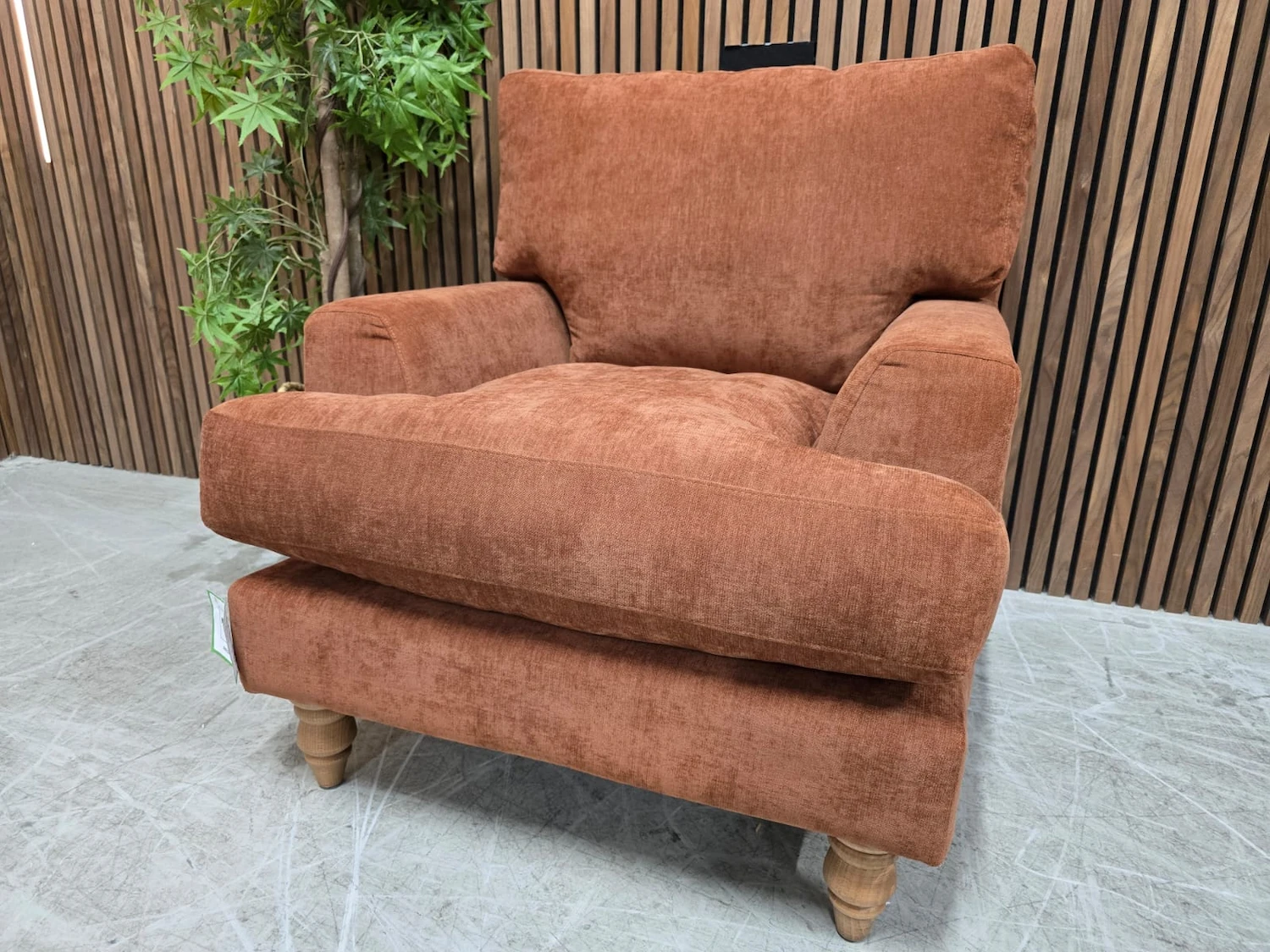 isla small armchair in koi house soft touch from the right side