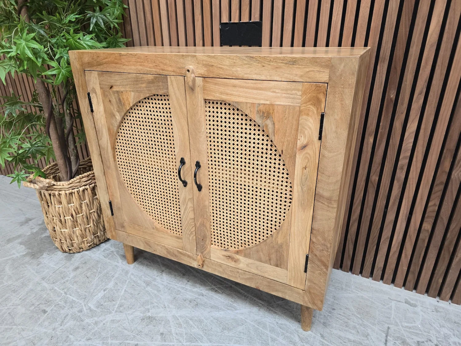 Rattan small 2 door sideboard 2 rattan and mango small 2 door sideboard from the right side