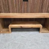 rustic mango wooden open tier tv stand
