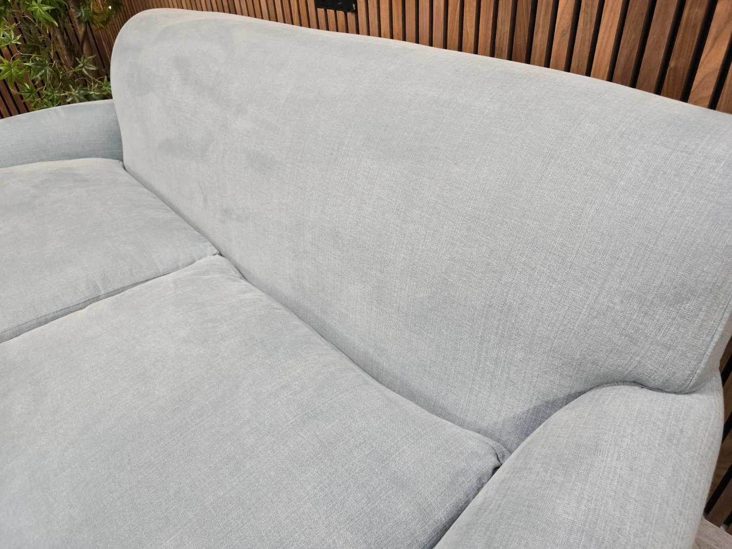 photo of the back rest on the saturday sofa