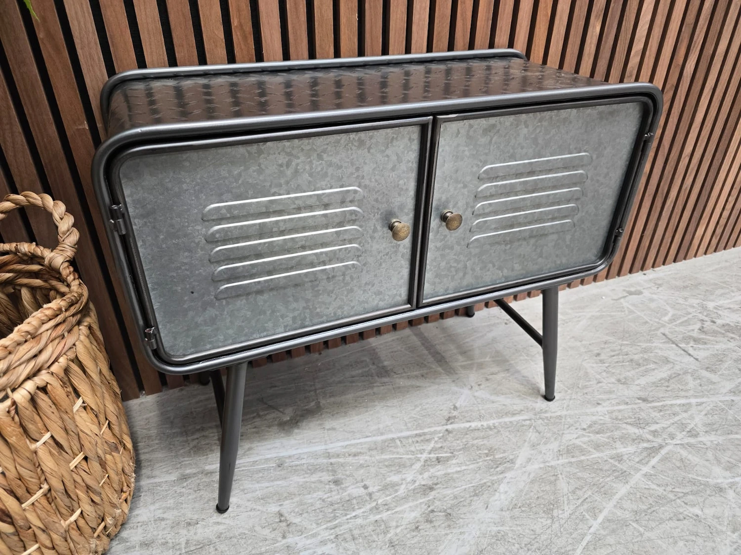industrial 2 door small cabinet sideboard