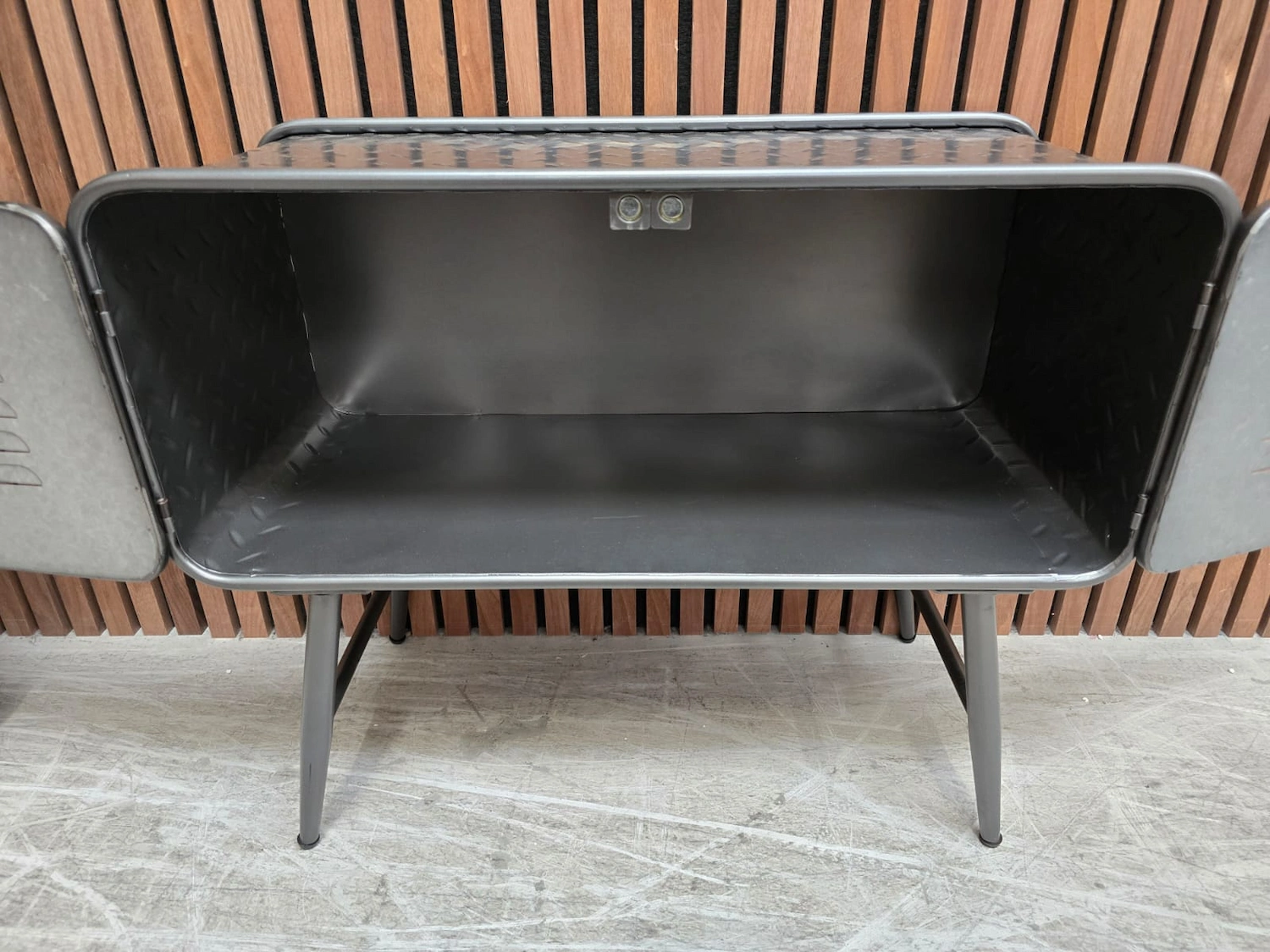 inside the small cabinet