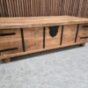 rustic mango wood trunk from the left side