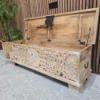 photo of the bench with a storage comprtment