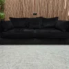 barker and stonehouse harrington 3 seater sofa in black velvet