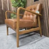 right side picture of the humber chair with exposed wooden arm