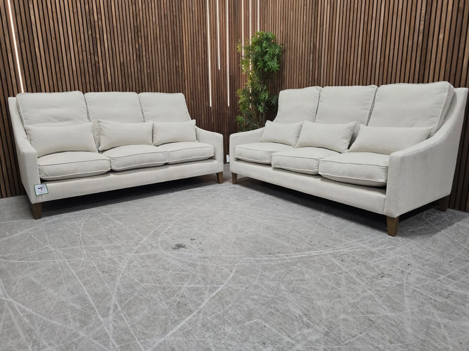 A Pair of Iggy 3 Seaters in Chantilly