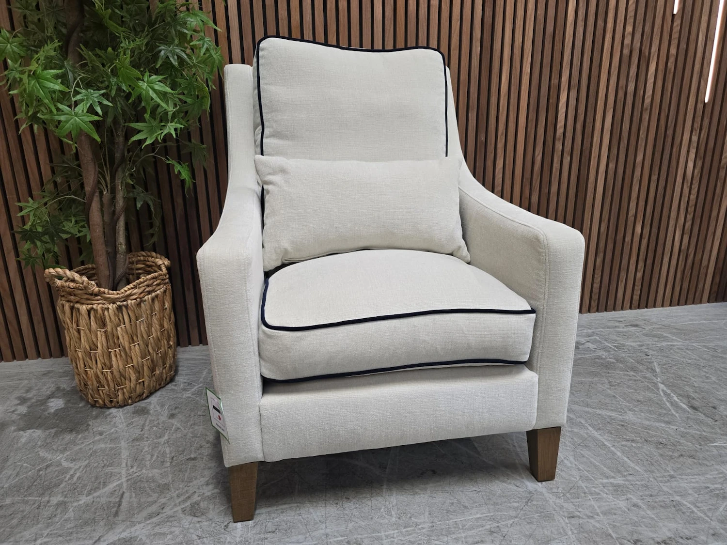 left side picture of iggy high back armchair