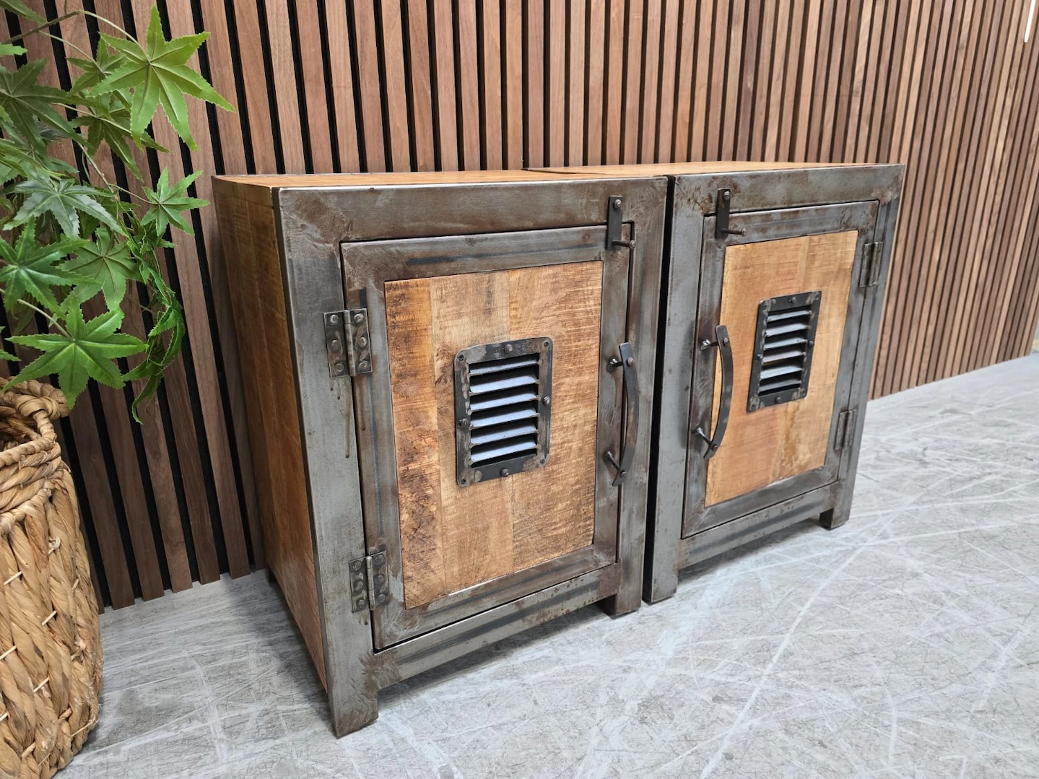 left side photo of the industrial cabinets