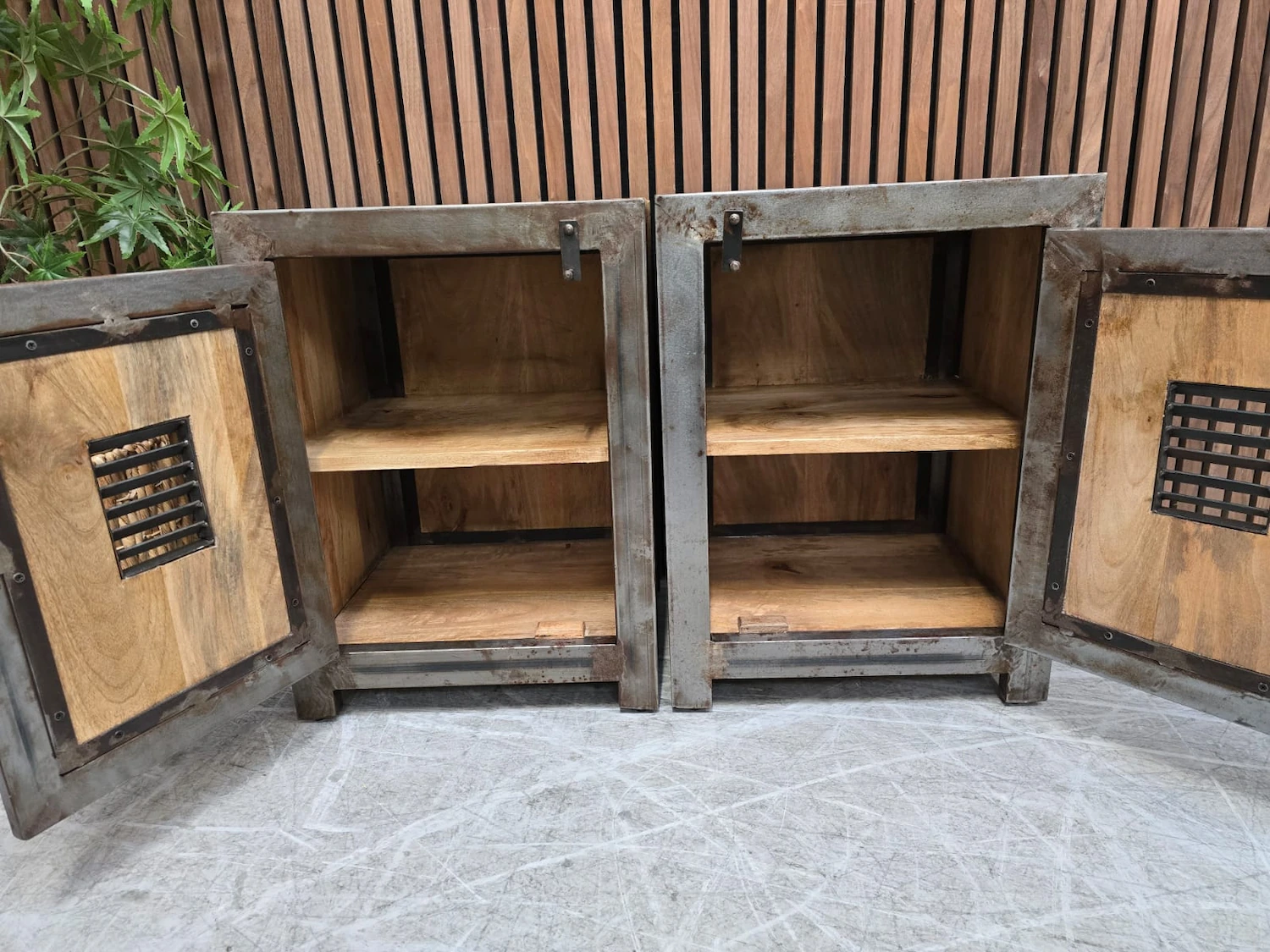 photo of the inside of the industrial cabinets