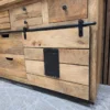 industrial sideboard 6 right side photo of the sliding door