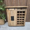 industrial rustic wine cabinet sideboard with sliding door