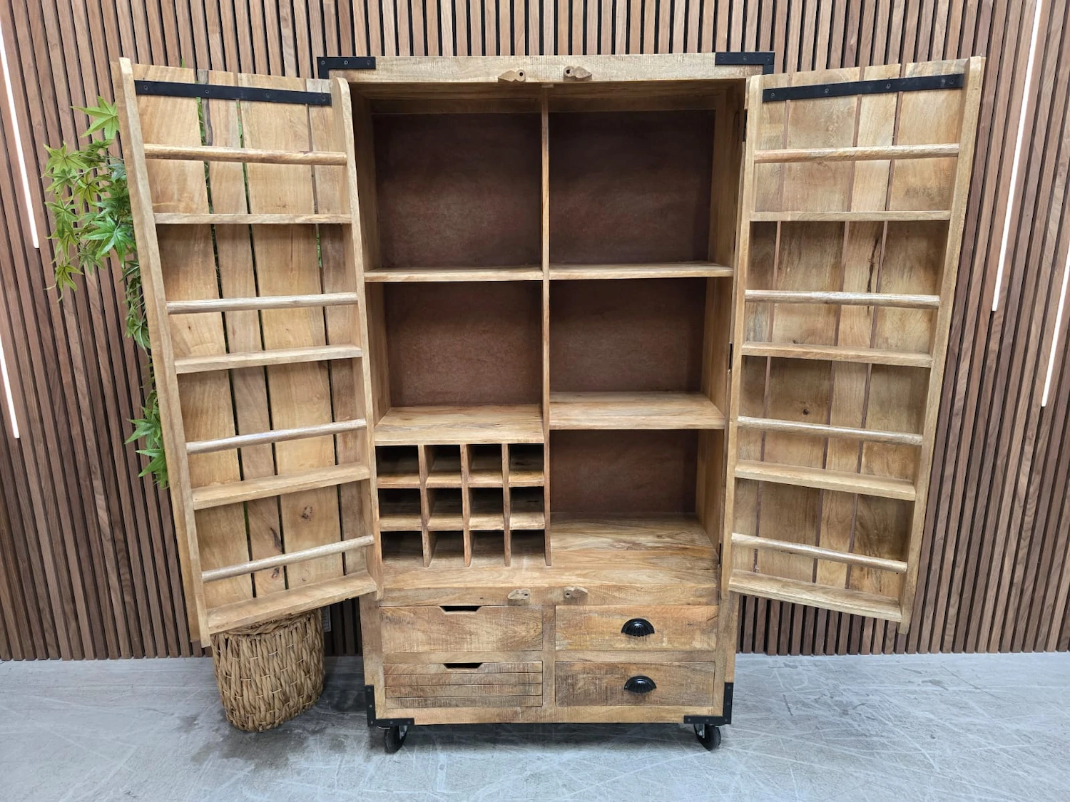 industrial rustic larder pantry unit