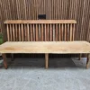 rustic scandic live edge bench