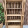 mango wooden slatted display unit