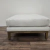 Costello large square footstool in pumice house basket weave