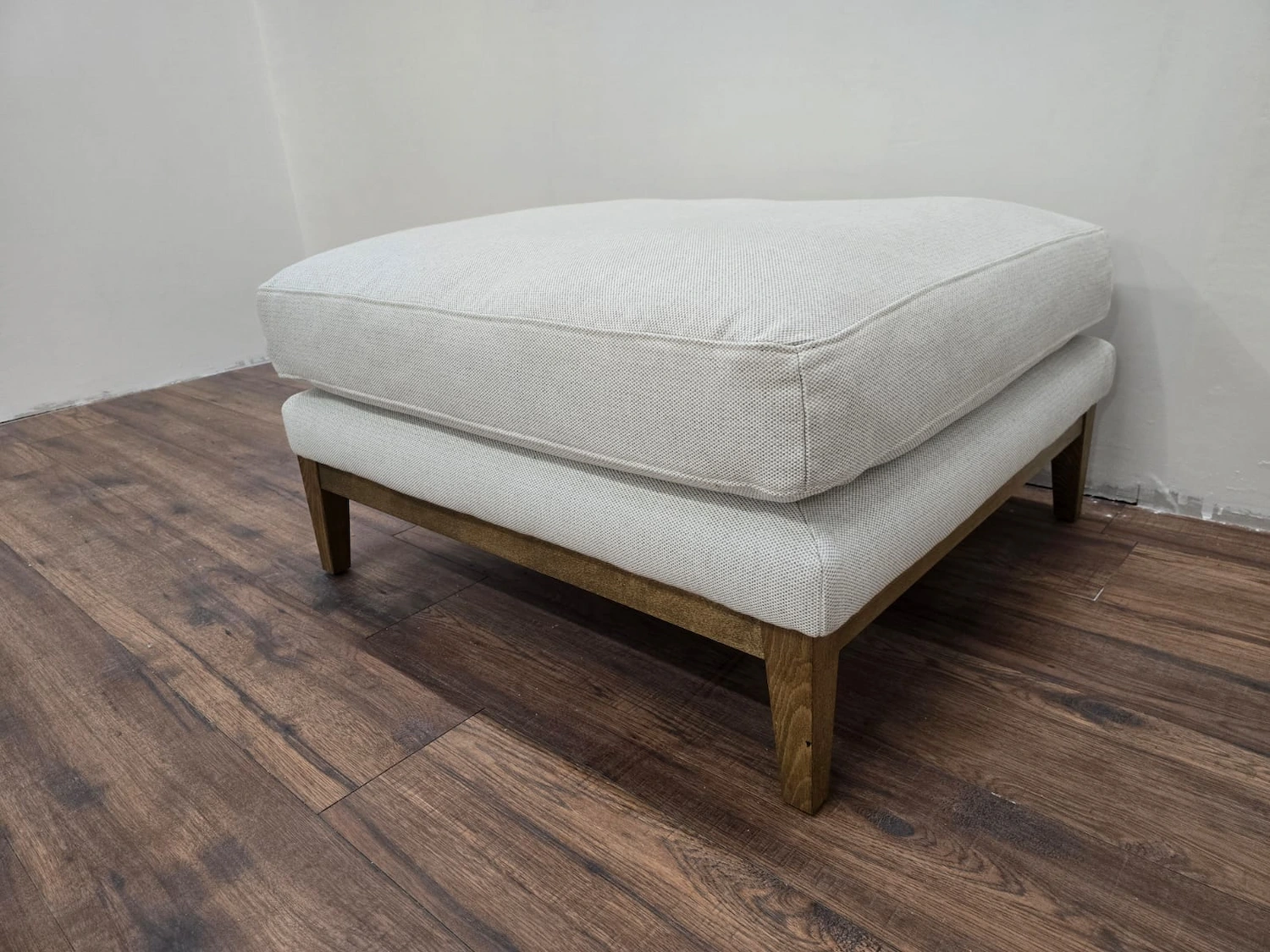 Costello footstool in Pumice House Basket weave 2