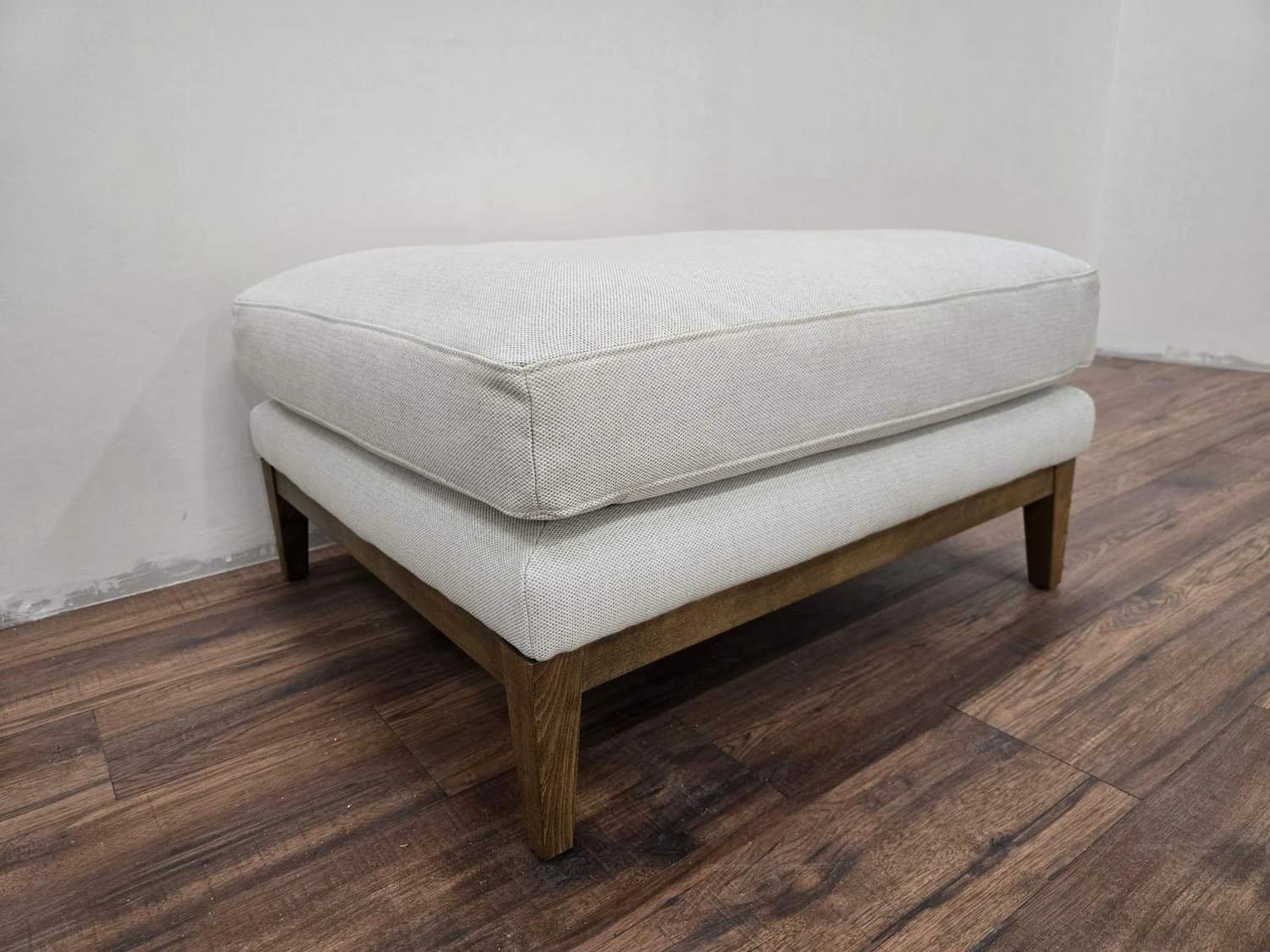 Costello footstool in Pumice House Basket weave 3