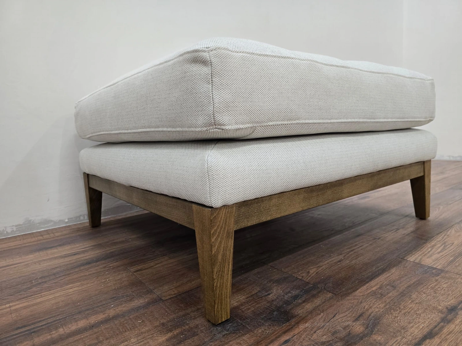 Costello footstool in Pumice House Basket weave 4