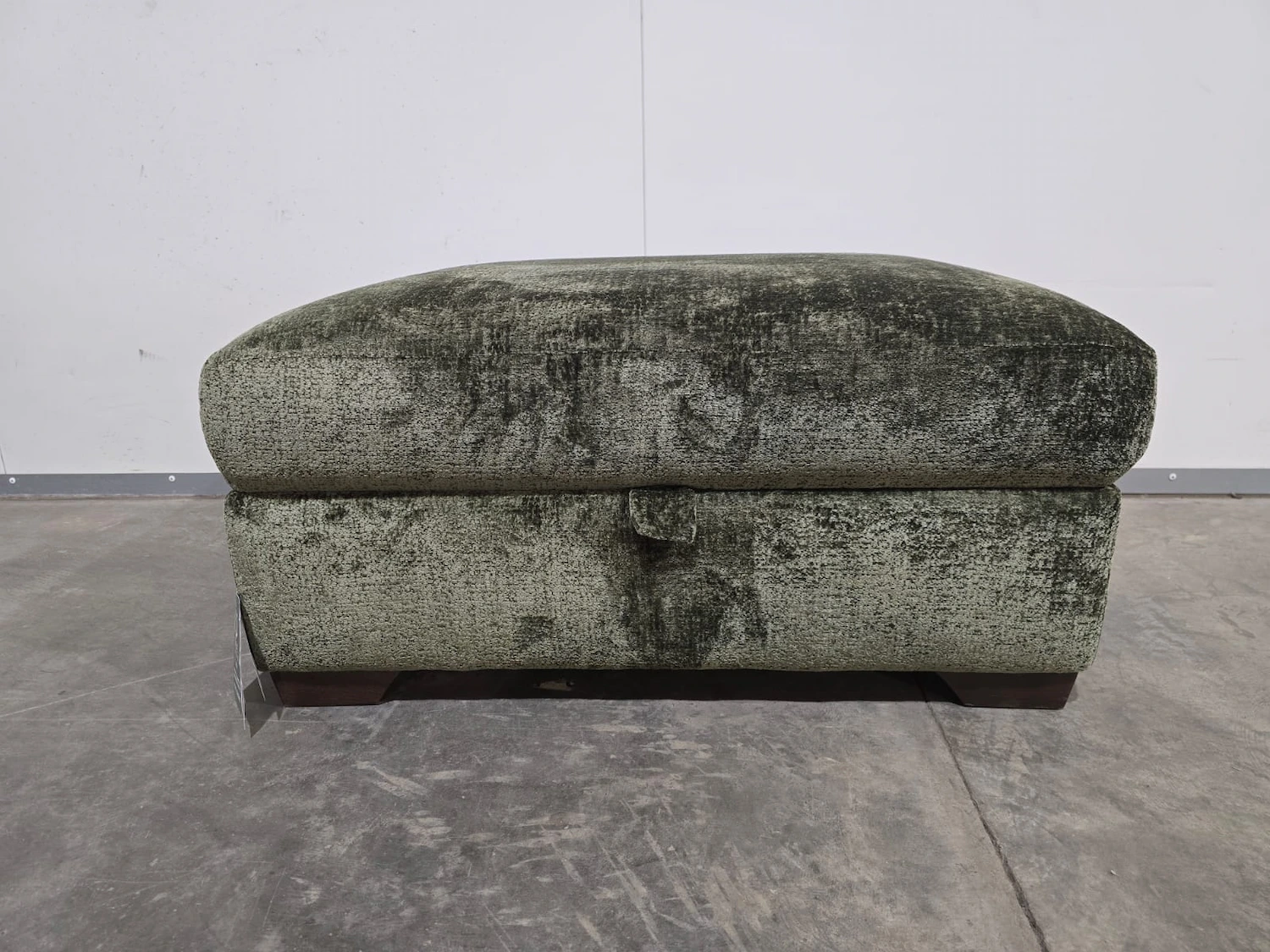 dfs grand designs dunstable Storage Footstool In Green RRP-£399