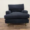 Sofa.com Isla Armchair In Midnight Brushed Linen Cotton