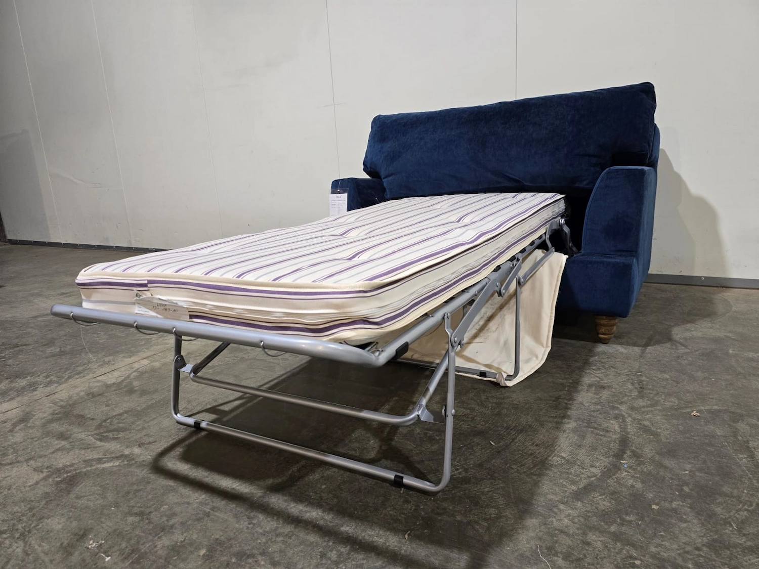 isla loveseat sofa bed in portland blue brushstroke