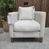 izzy armchair in pumice house basket weave