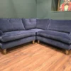 Bluebell corner sofa in harbour Clever Velvet 1